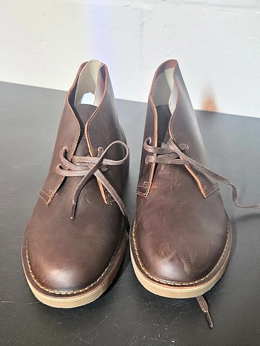 Clarks Desert Boot Leather Chukka Boots Brown US 9.5